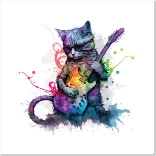 Musical cat Posters and Art